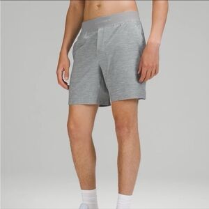 Lululemon T.H.E. Short  *Liner - Heather Allover Sea Salt Light Cast Print- L
